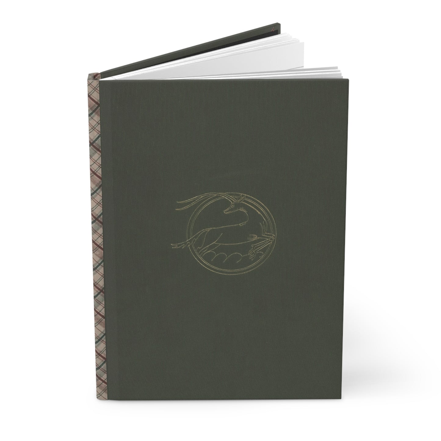 Hardcover Journal - Gold Stag Tartan