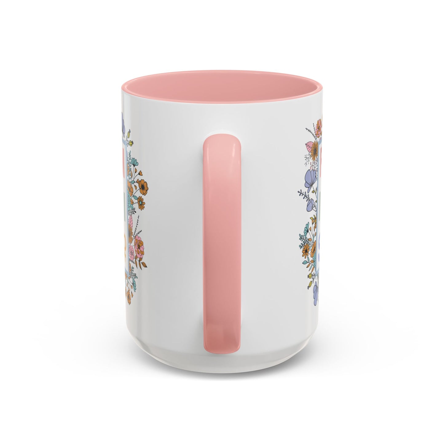 Ceramic Mug/Pink Accents - Floral Feminist, 11oz or 15oz