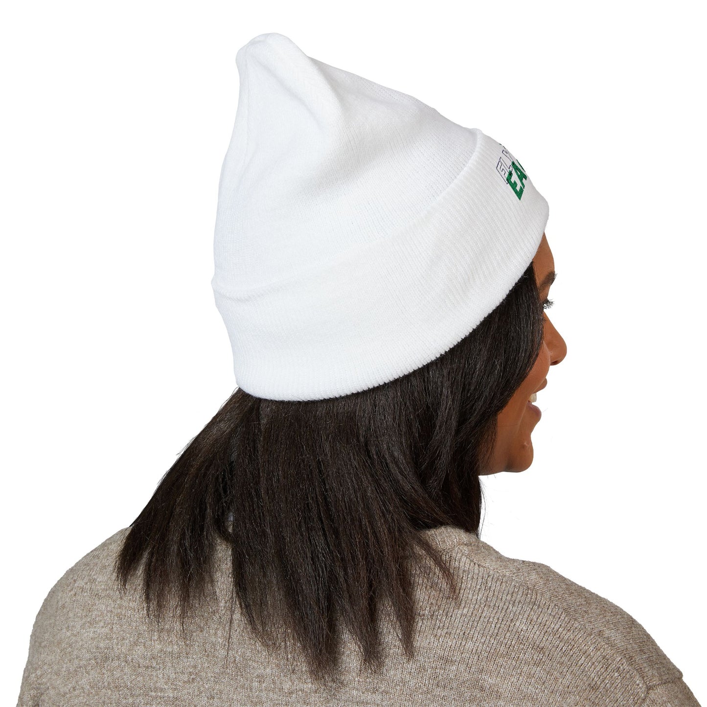 Cuffed Beanie - Embroidered 'Fly Eagles Fly'