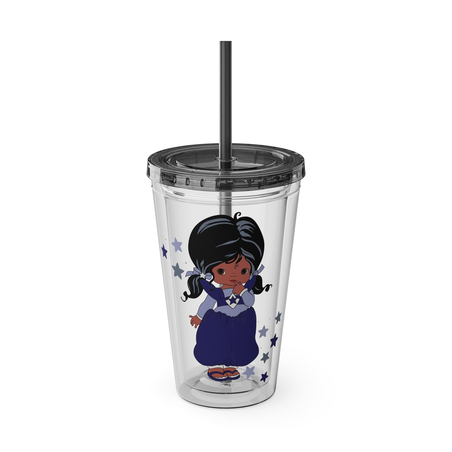 Rainbow Brite 16oz Acrylic Tumbler featuring Indigo
