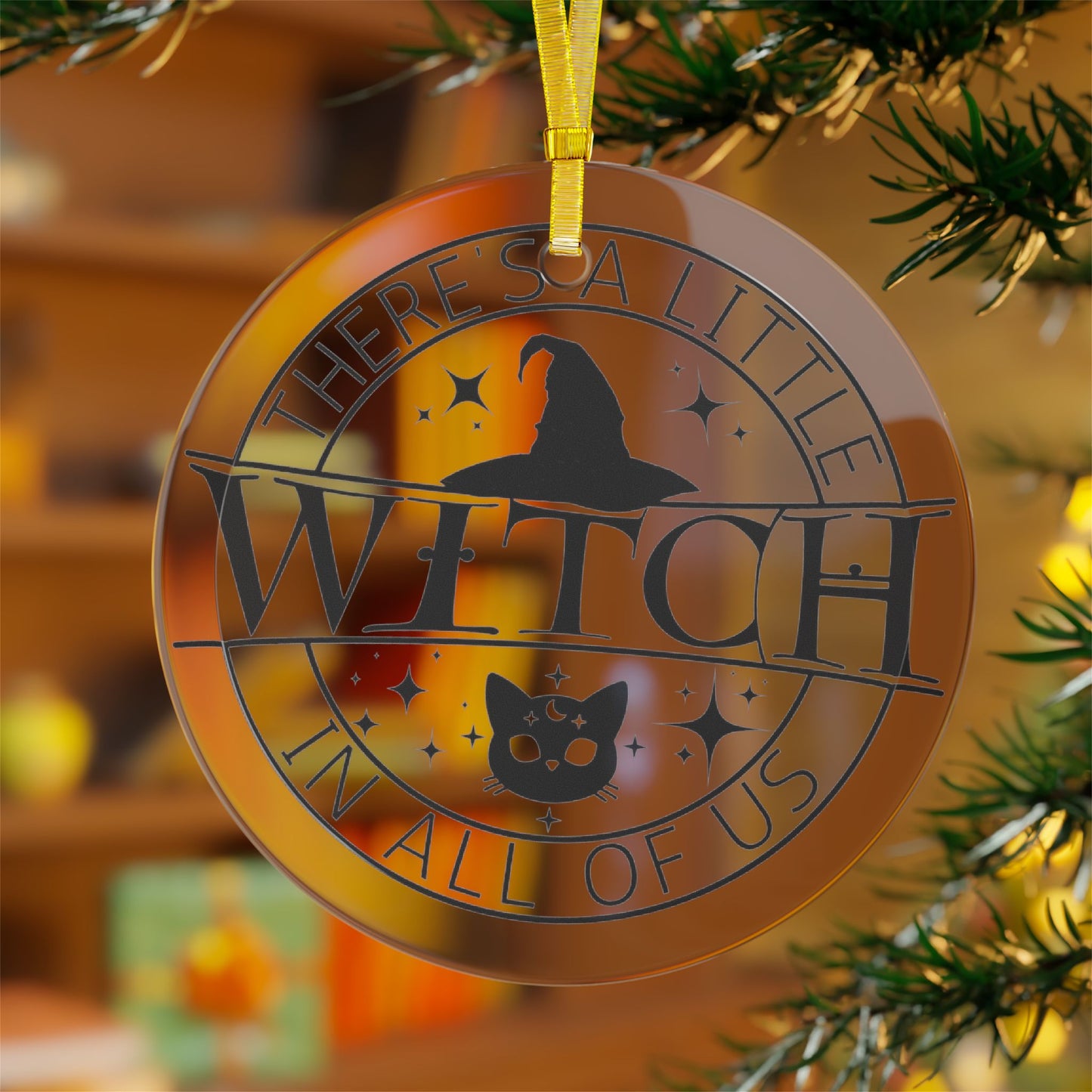 Witchy Glass Ornament