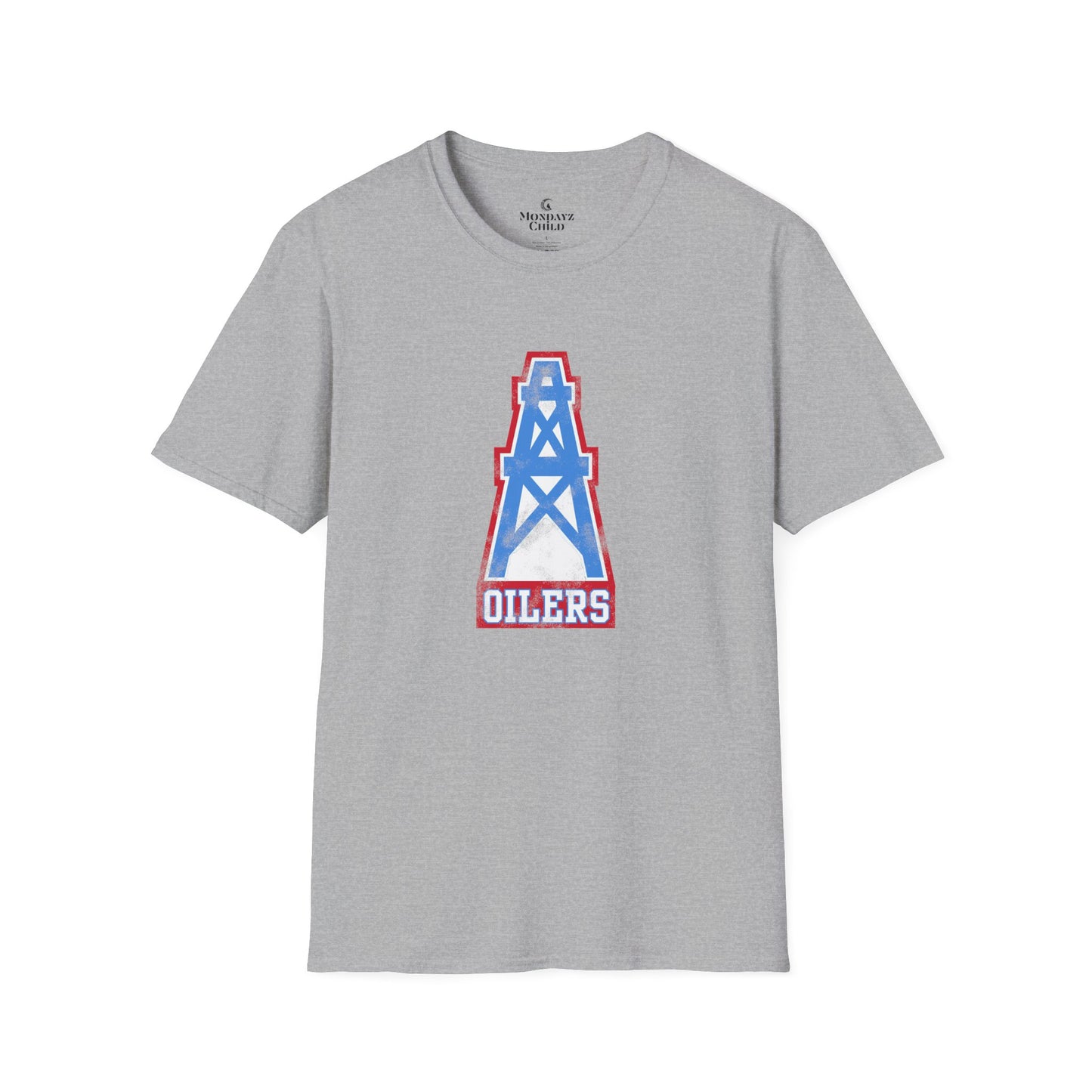 Houston Oilers Distressed Oil Derrick Unisex T-Shirt | Up to 5X
