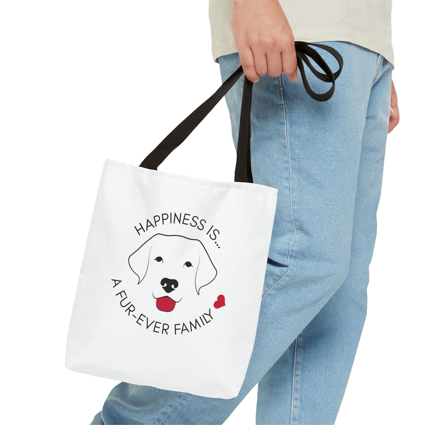 Happiness Is... A Fur-Ever Family Tote Bag