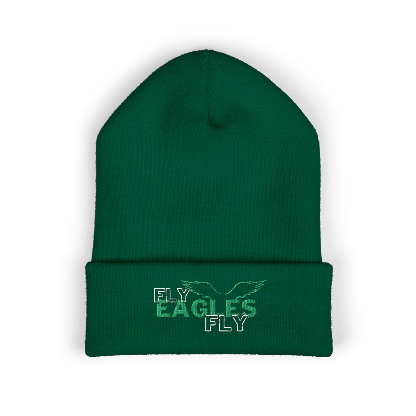 Cuffed Beanie - Eagles Embroidered ‘Fly Eagles Fly’