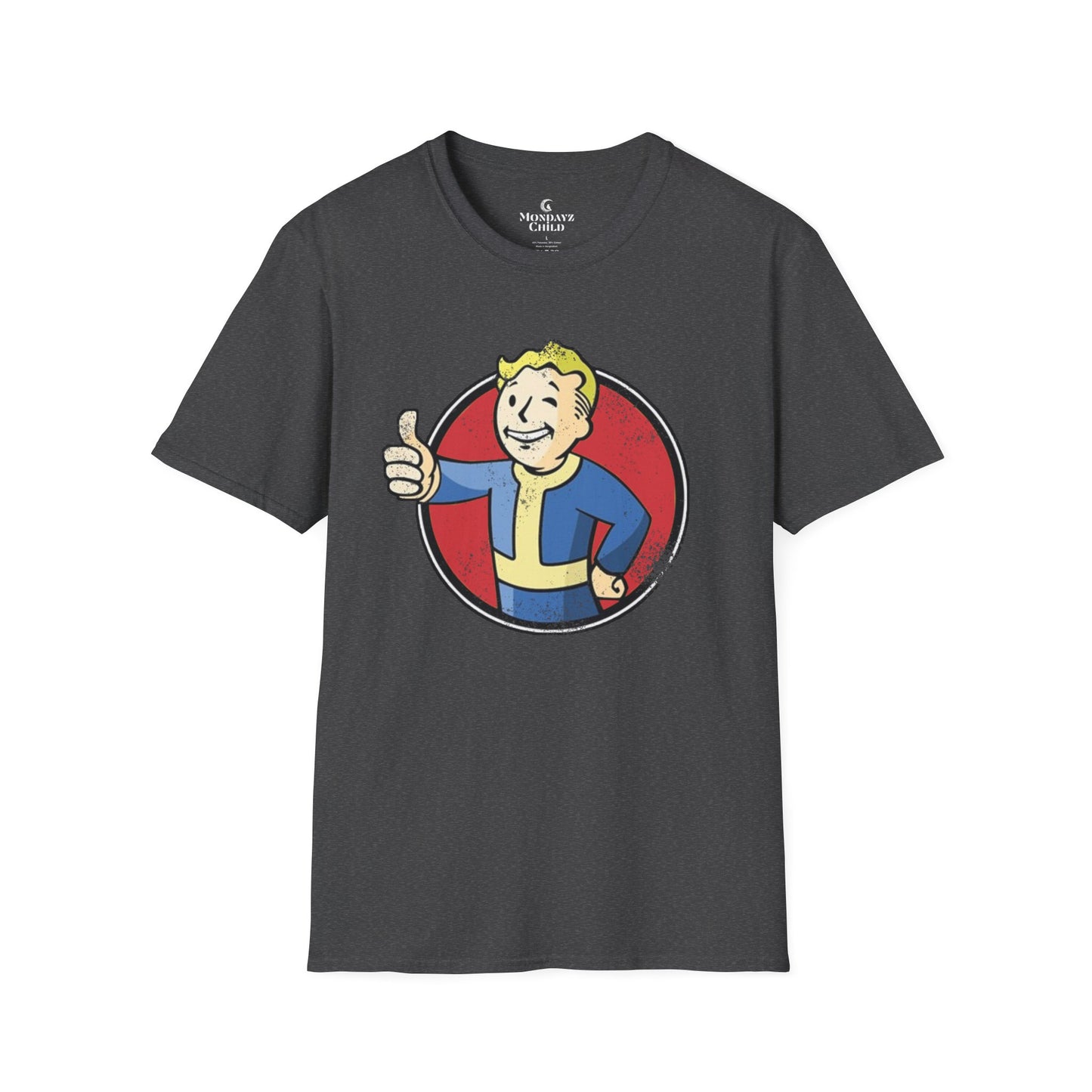 Fallout Distressed Vault Boy Unisex T-Shirt - up to 5X