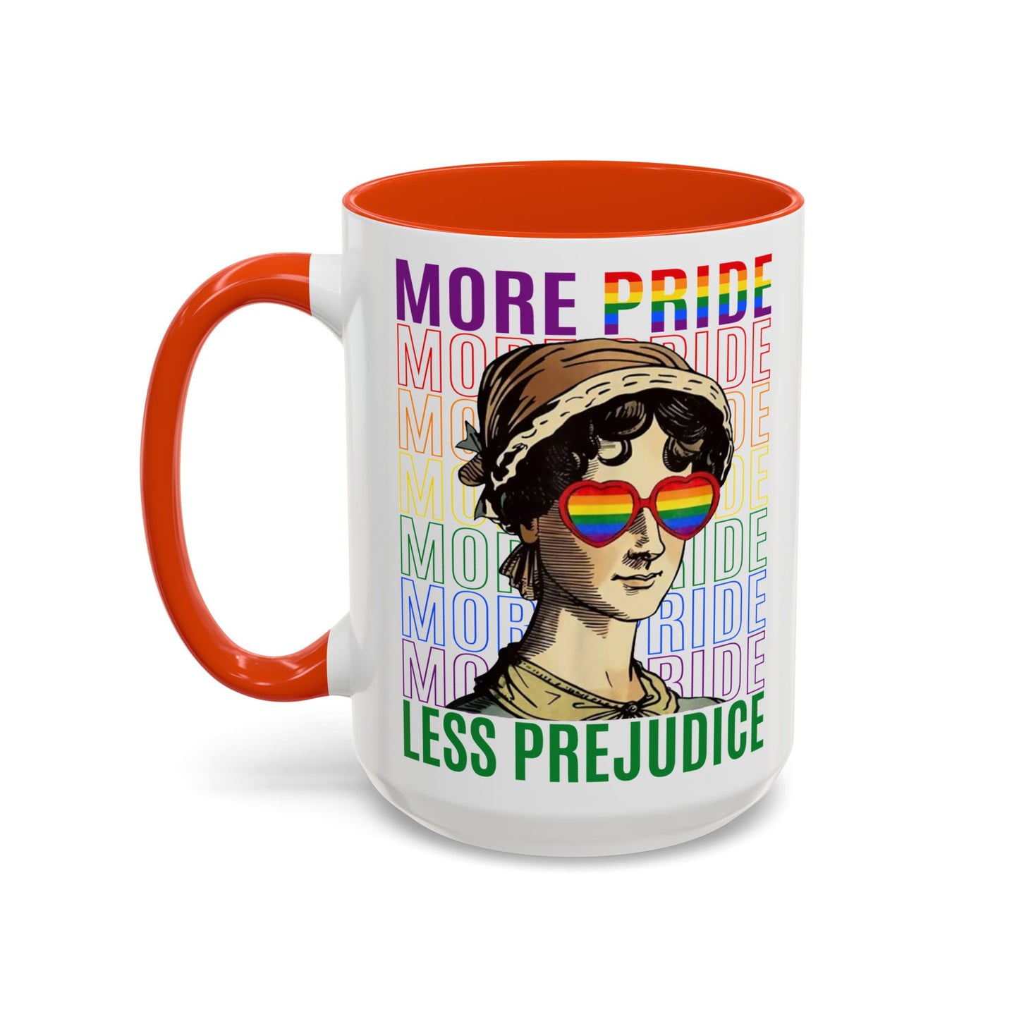 Color Accent Ceramic Mug - Jane Austen LGBTQ+