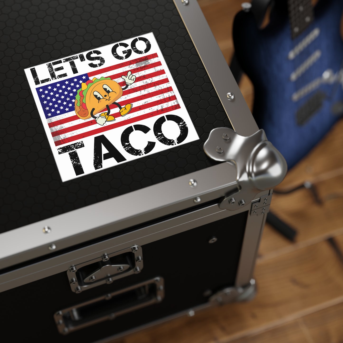 Let’s Go Taco Anti-Trump Square Stickers, Indoor/Outdoor