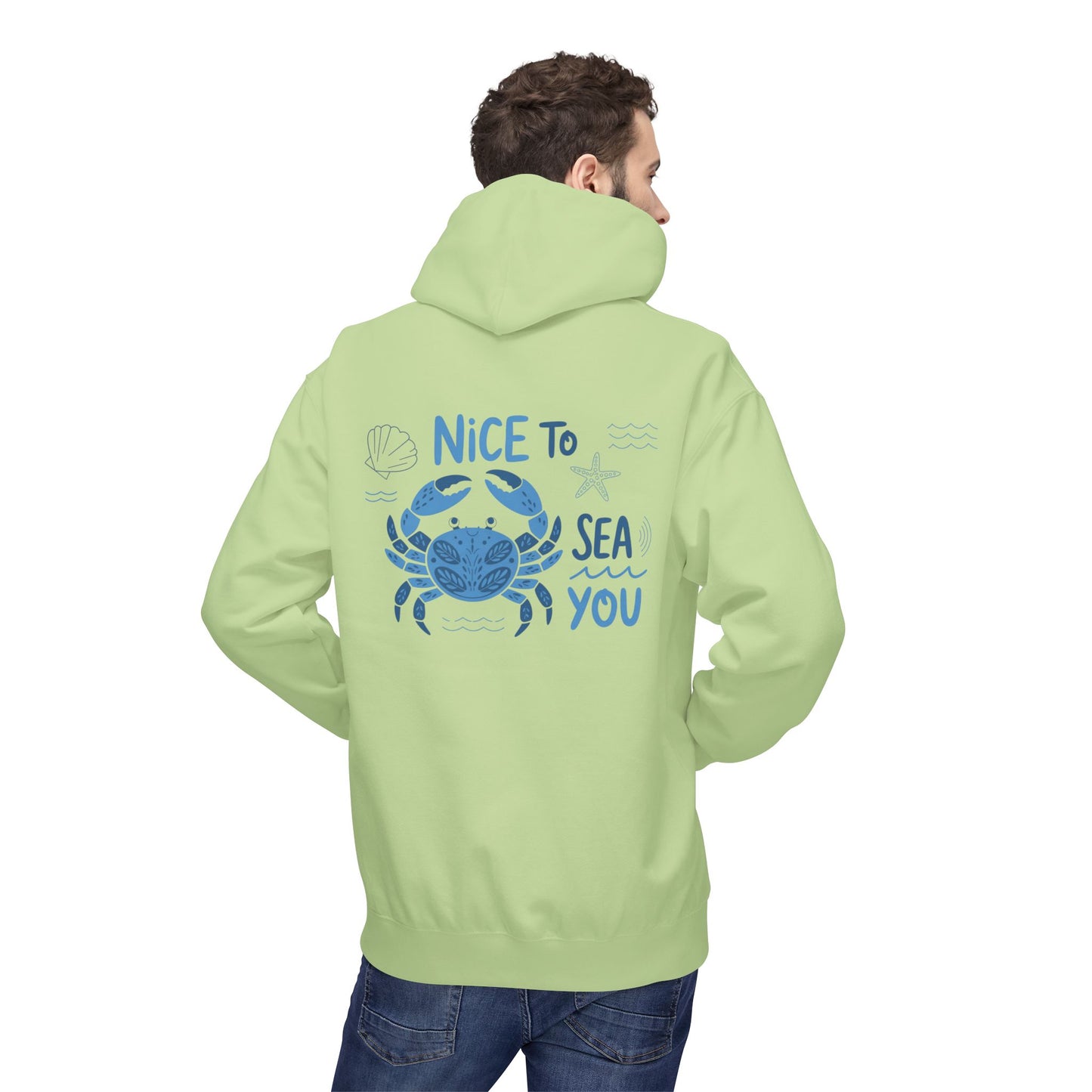 Nice to Sea You Crab Hoodie - Unisex Midweight Fleece