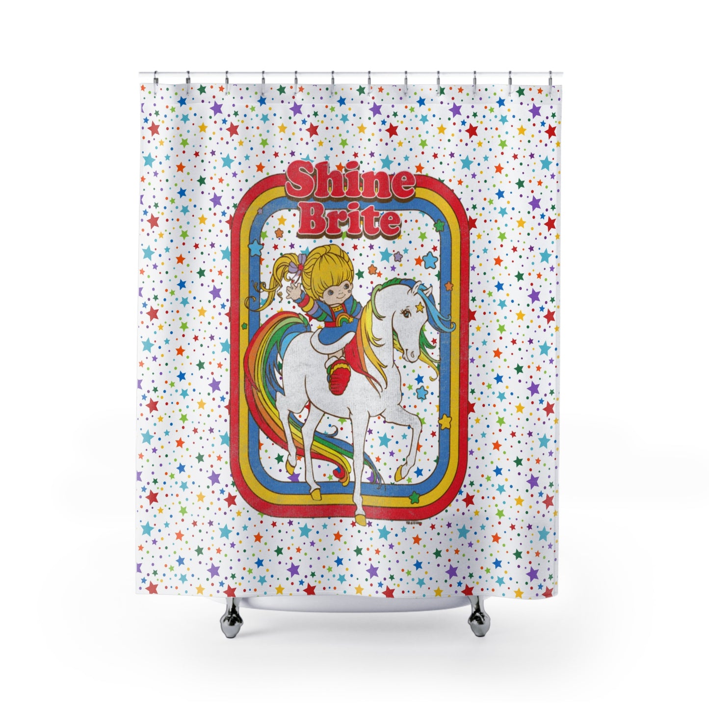 Shower Curtain - Retro Rainbow Brite