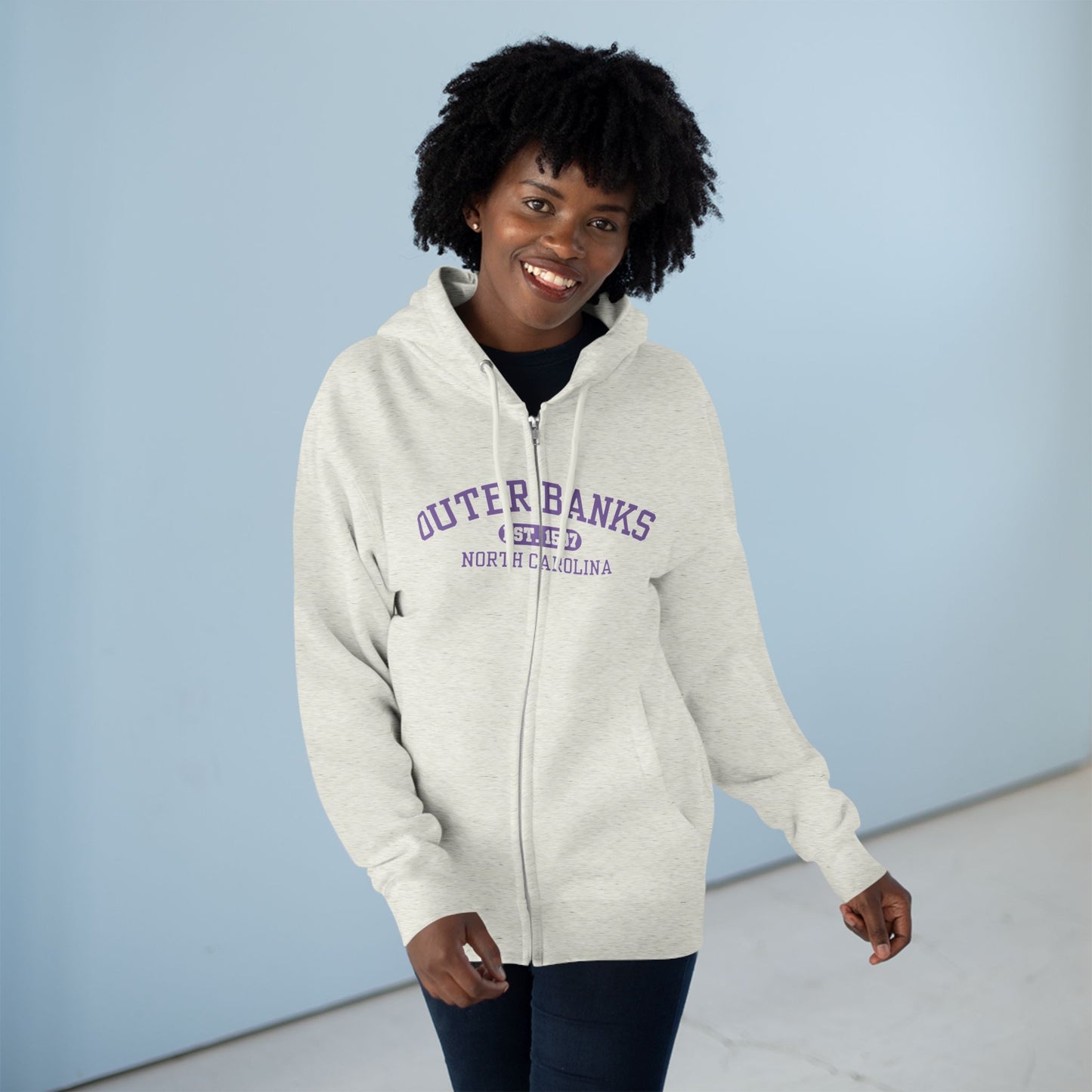 Unisex Zip Hoodie - Outer Banks Est. 1967