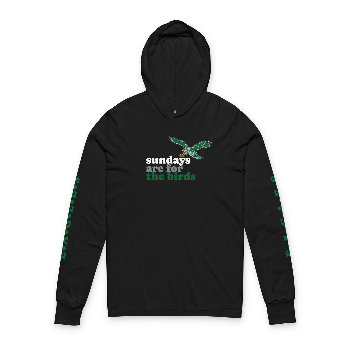 Philadelphia Eagles ‘Sundays Are For the Birds’ Unisex Hooded Long Sleeve Tee