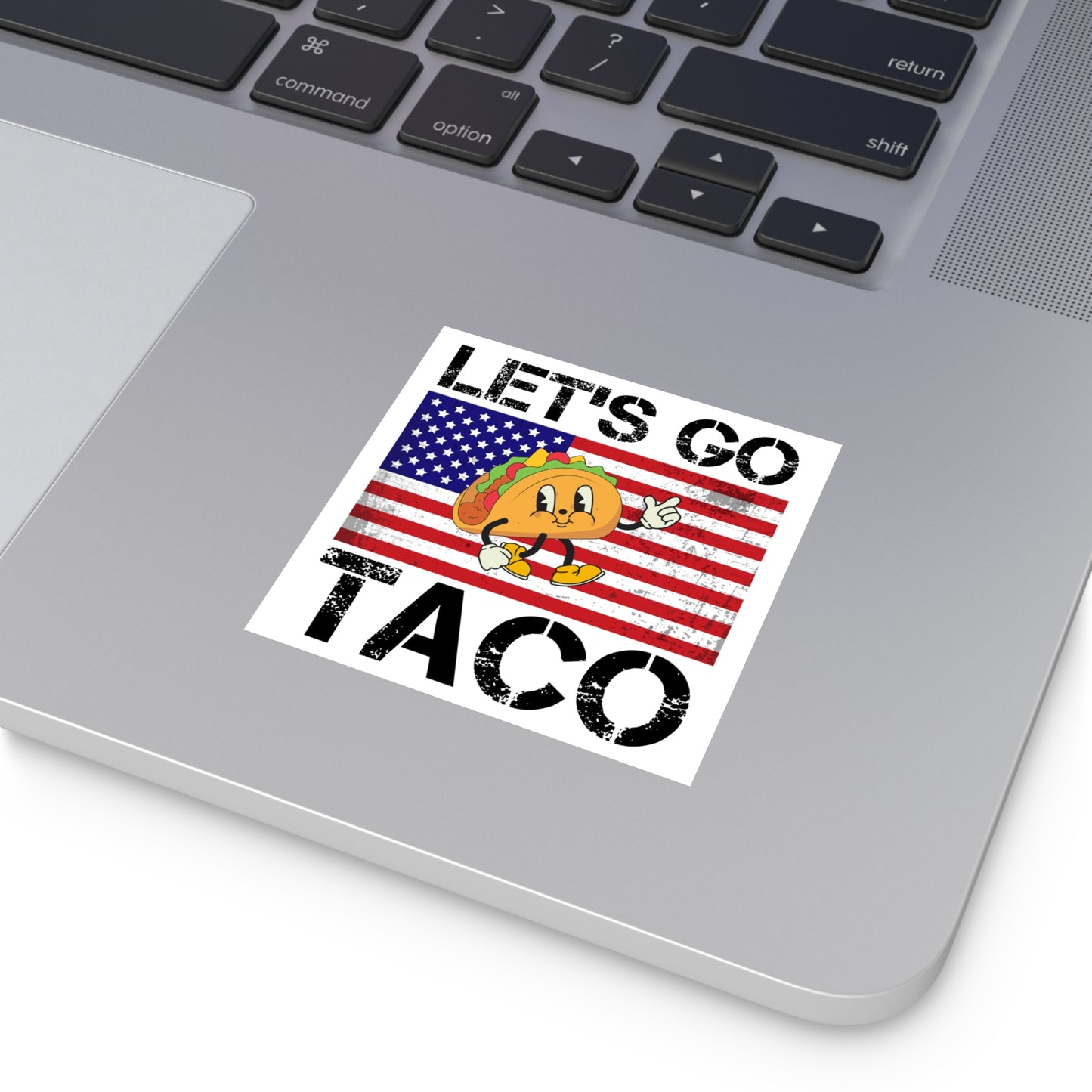 Let’s Go Taco Anti-Trump Square Stickers, Indoor/Outdoor