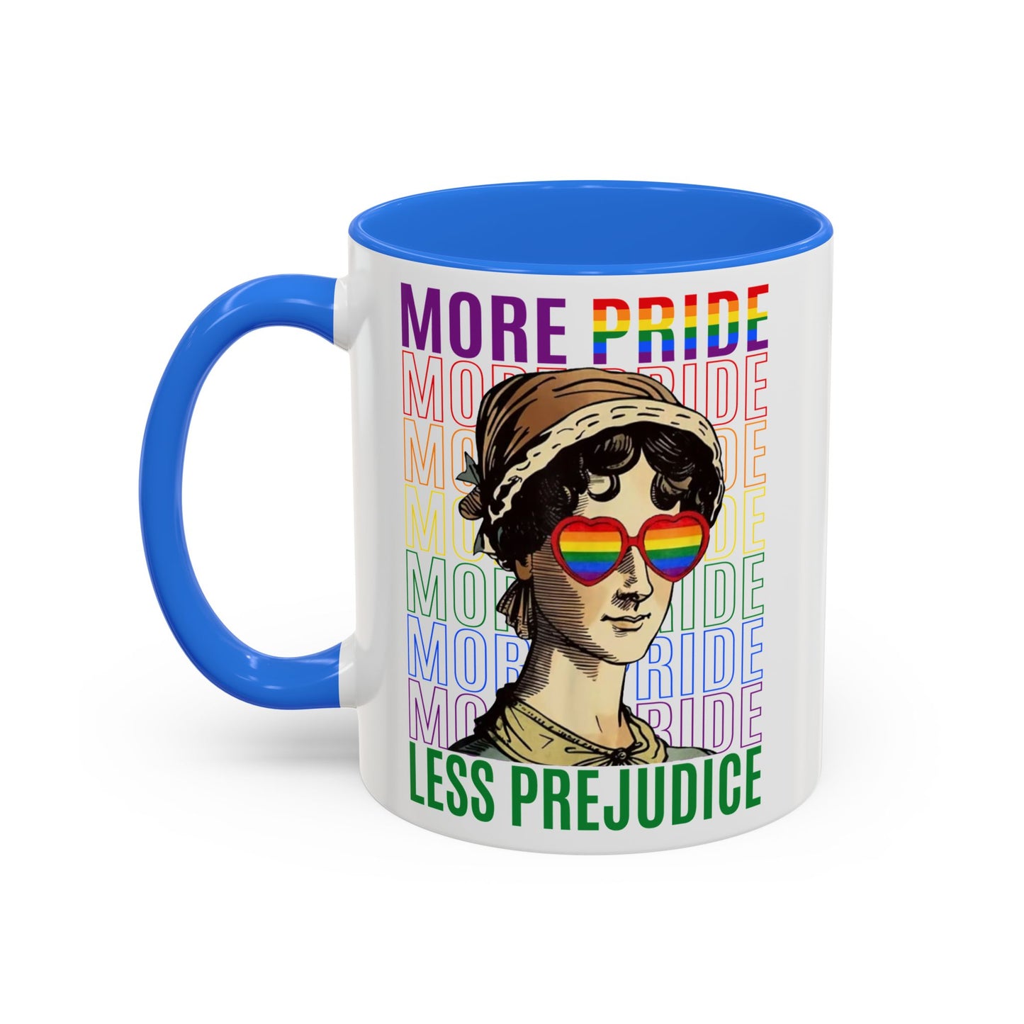 Color Accent Ceramic Mug - Jane Austen LGBTQ+