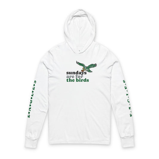Philadelphia Eagles ‘Sundays Are For the Birds’ Unisex Hooded Long Sleeve Tee