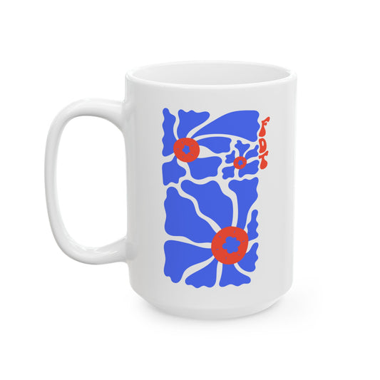 White Ceramic Mug - “FDT” Anti-Trump