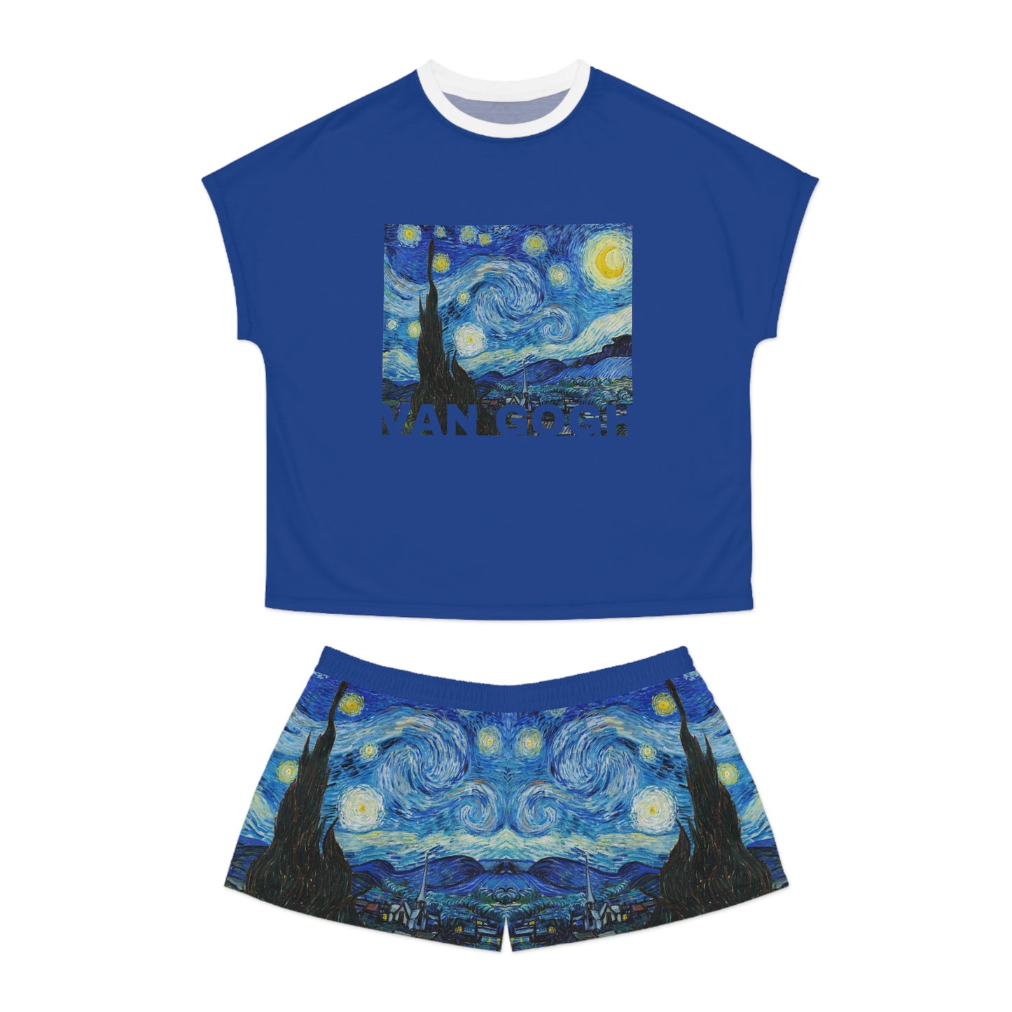 Pajama Short Set - Van Gogh’s Starry Night