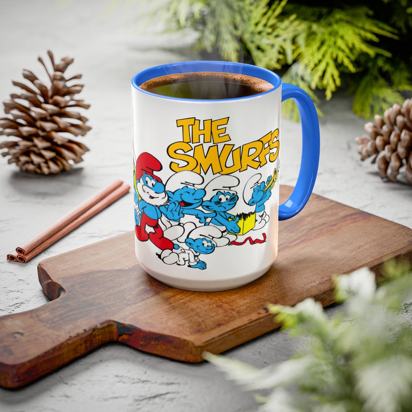 Smurfs-Inspired Colorful Coffee Mug, 11oz / 15oz