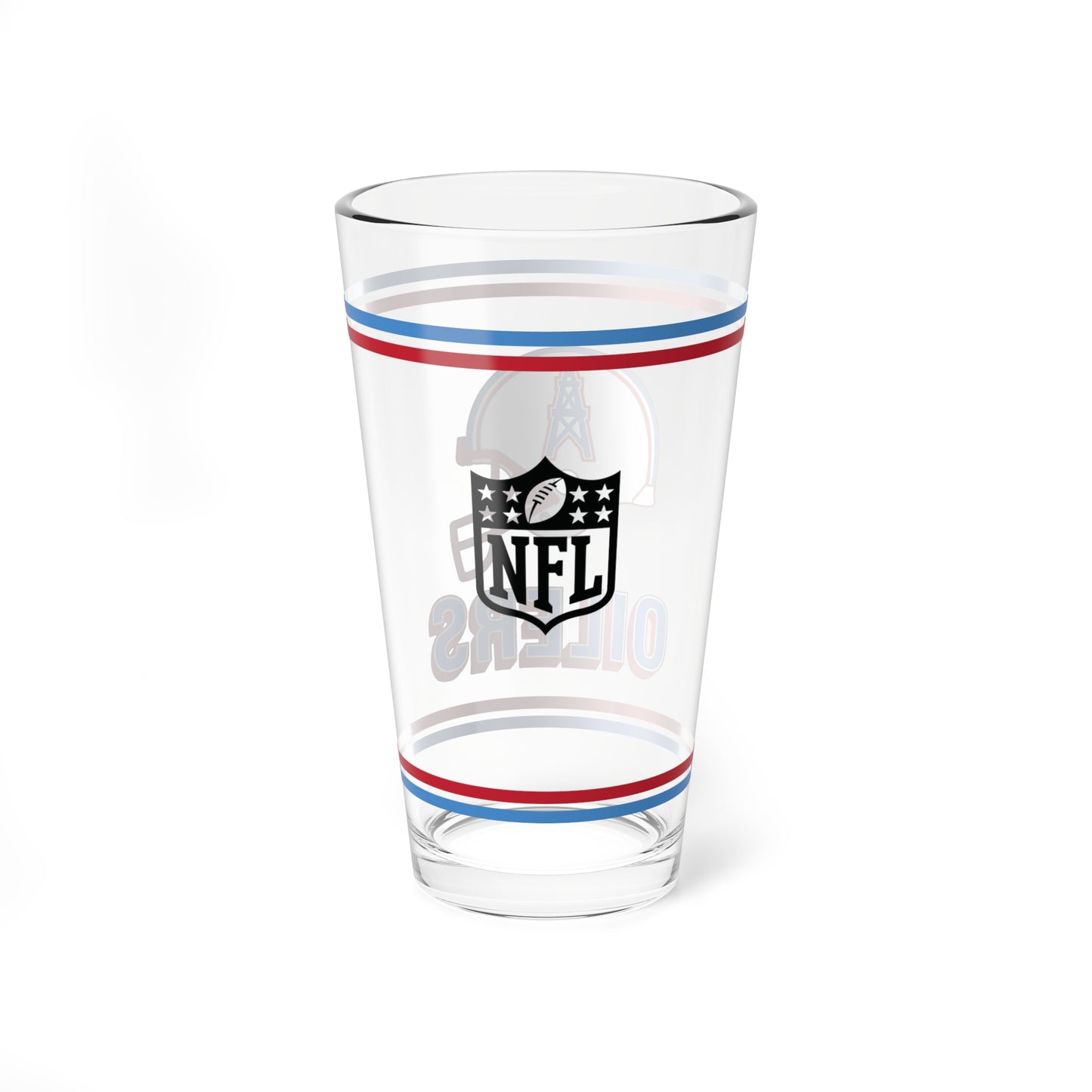 Houston Oilers - Retro Oil Derrick Helmet - Pint Glass, 16oz