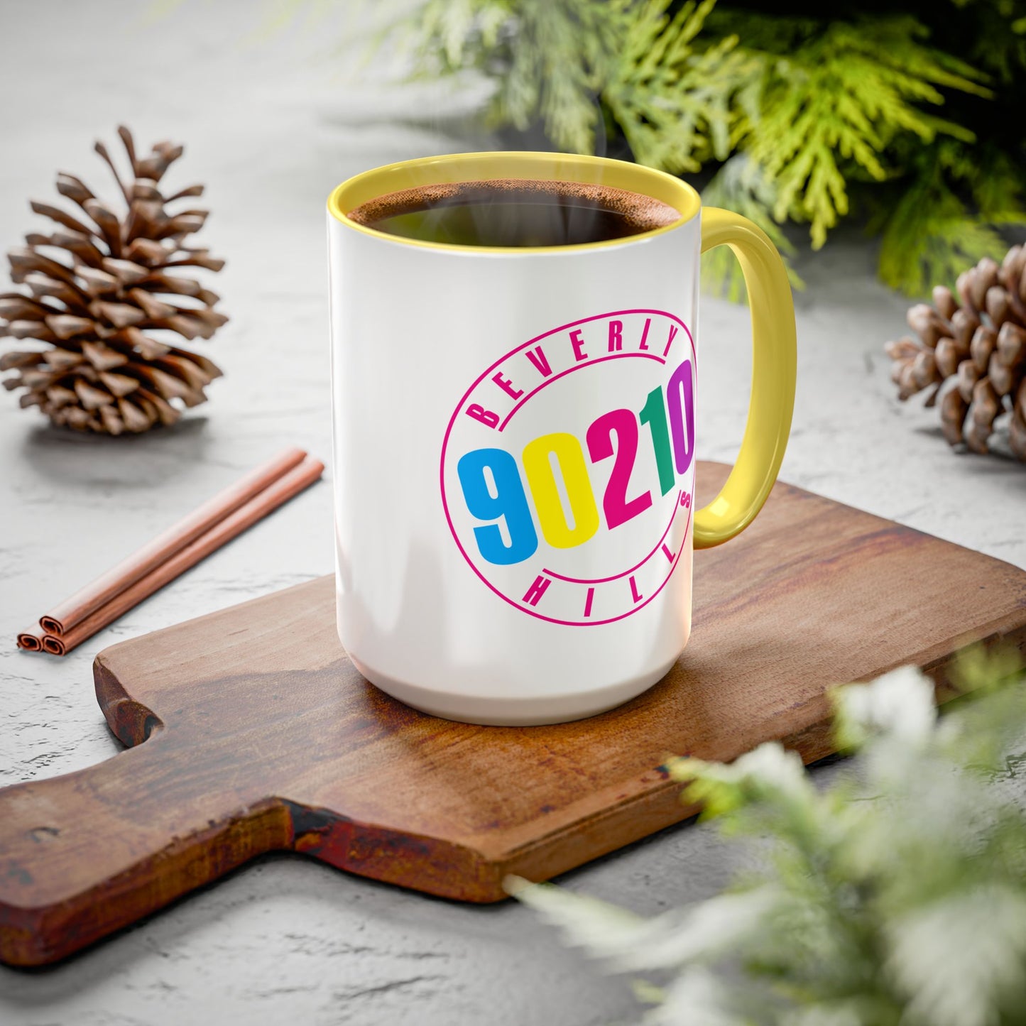 90210 Colorful Accent Mug (11oz & 15oz)
