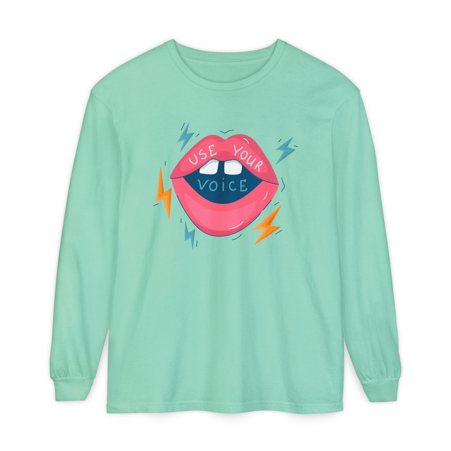 ‘Use Your Voice…’ Unisex Long Sleeve Tee