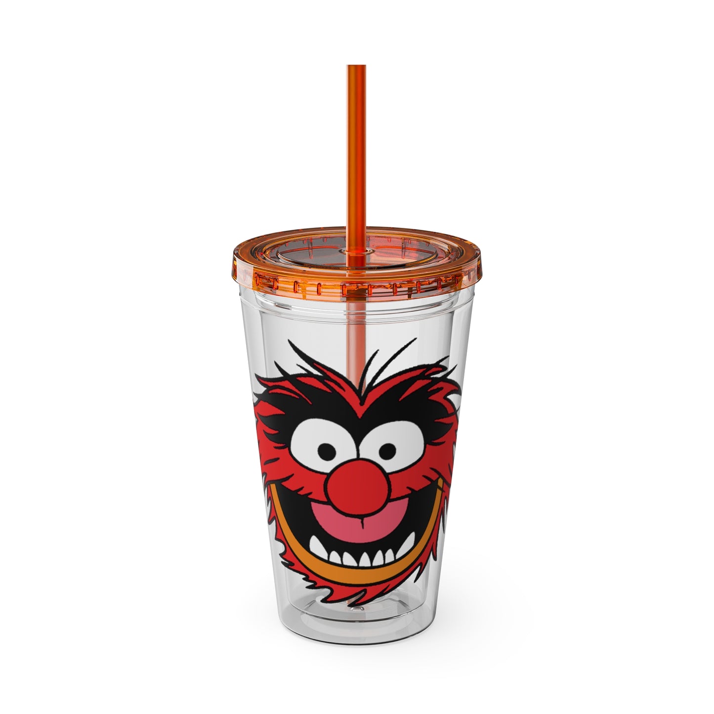 The Muppets 16oz Acrylic Tumbler with Straw — Animal