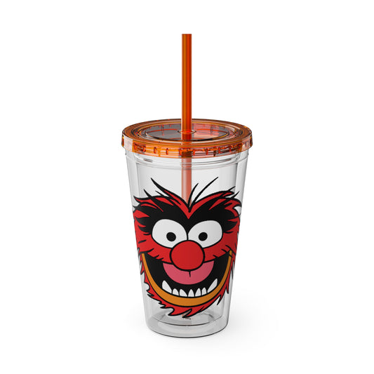 The Muppets 16oz Acrylic Tumbler with Straw — Animal