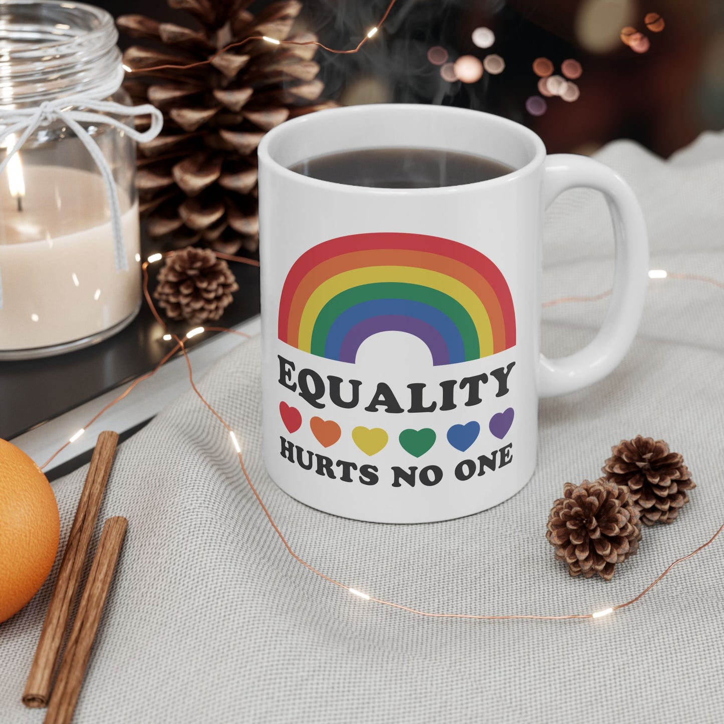 Rainbow Equality Ceramic Mug