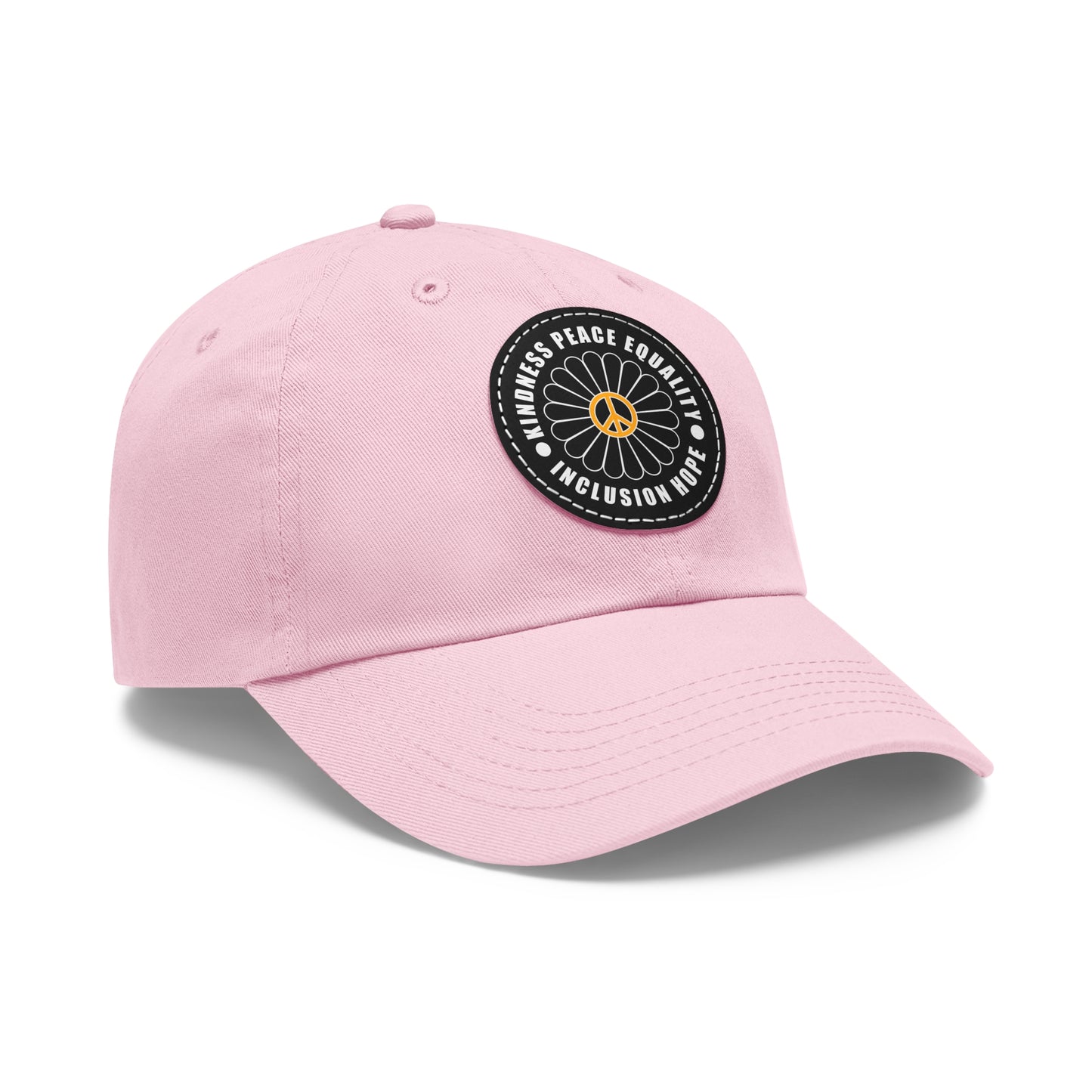 Kindness & Peace Black Patch Hat