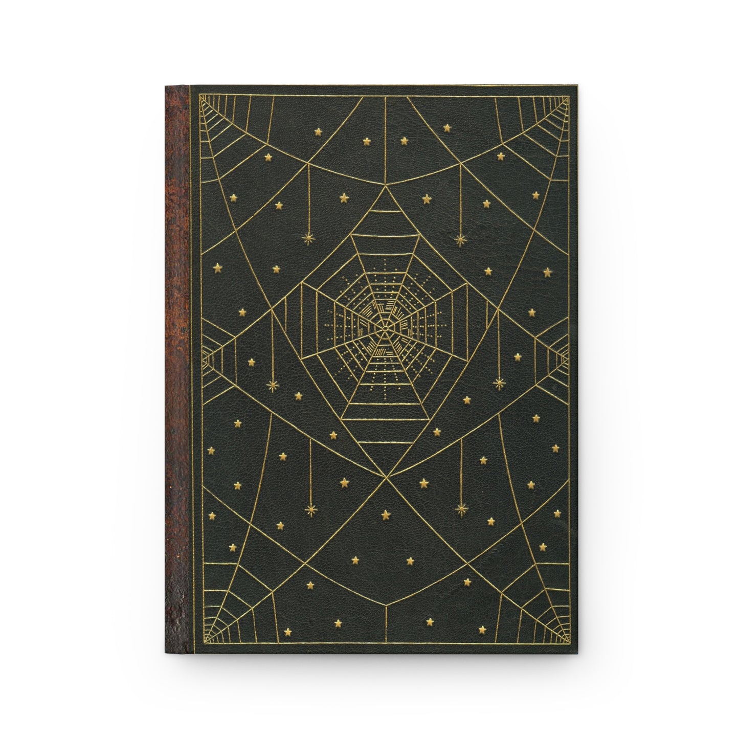 Hardcover Journal - Gold Spiderwebs