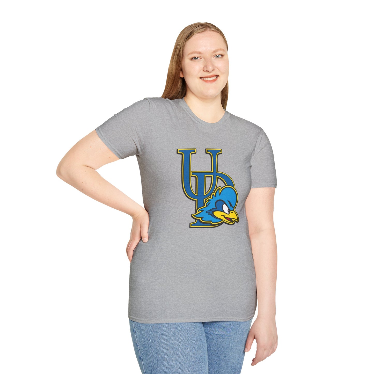 Delaware Unisex Softstyle T-Shirt with UD Logo