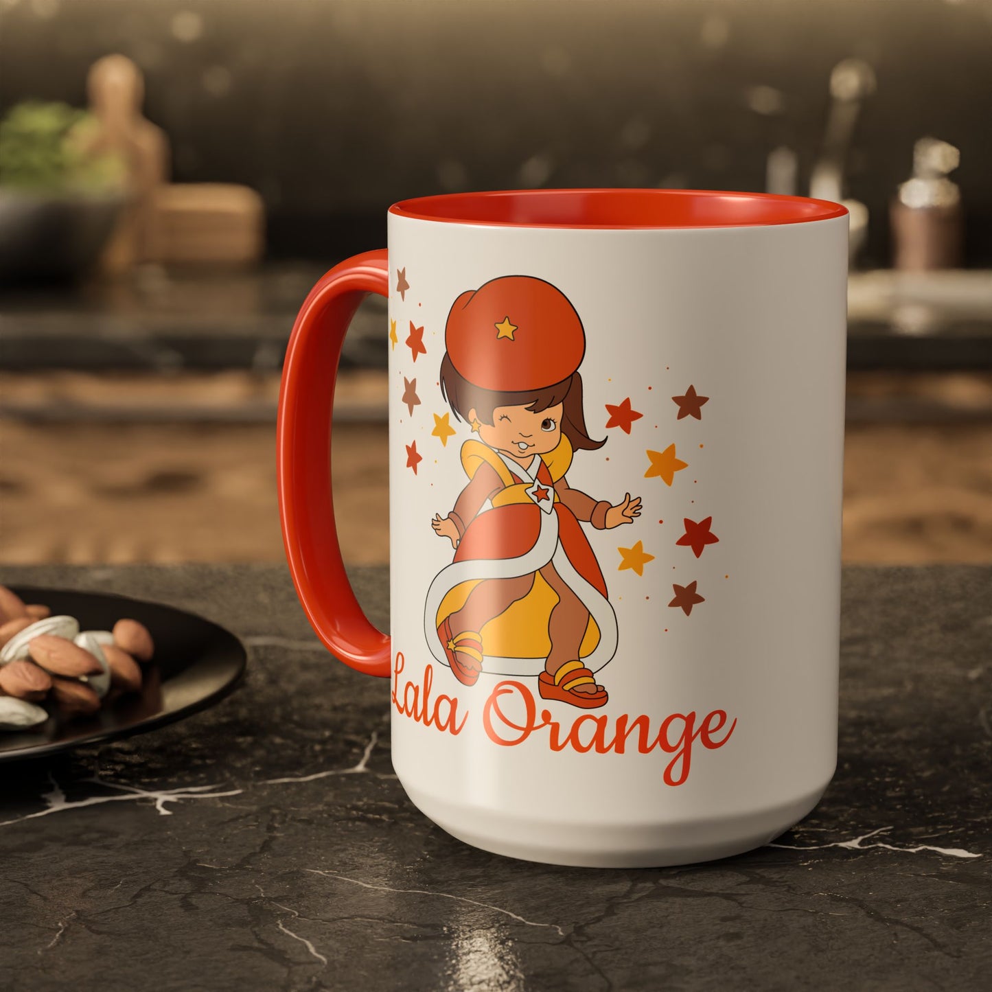 Rainbow Brite Color Kids Ceramic Mug - Lala Orange, 11oz/15oz