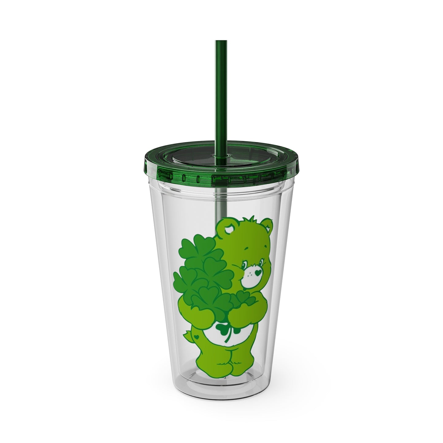 Care Bears 16oz Tumbler with Straw — Good Luck Bear