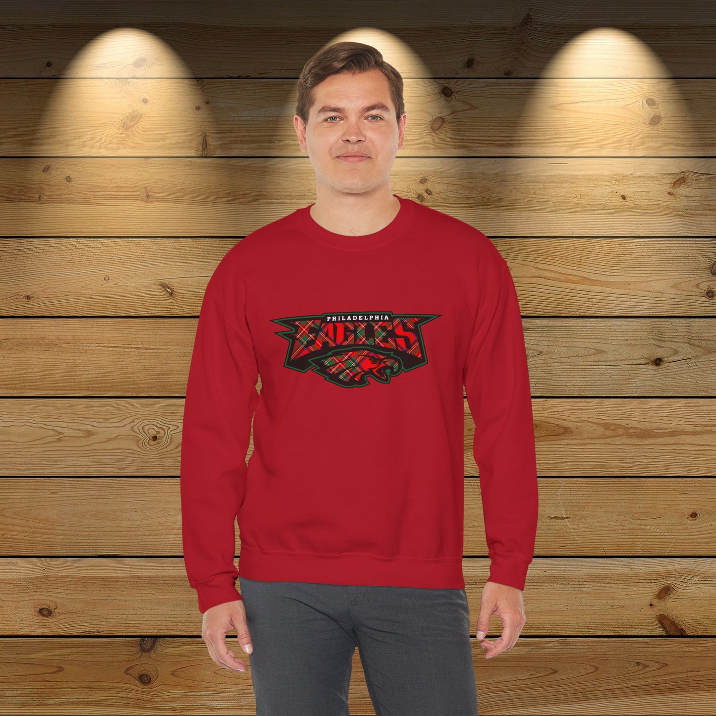 Eagles Unisex Christmas Tartan Sweatshirt