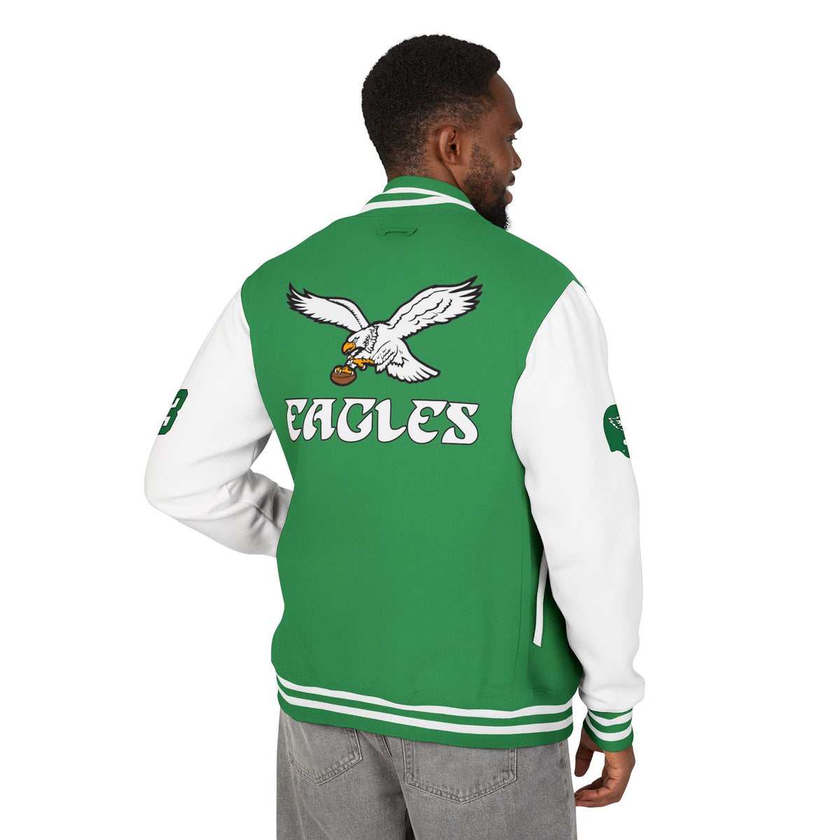 Eagles Green Varsity Letterman Jacket