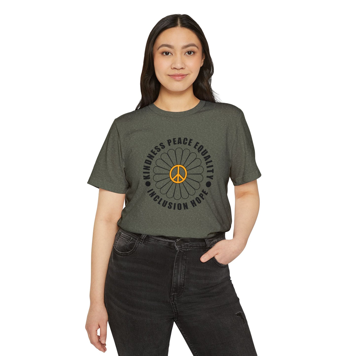 Eco-Friendly Unisex Tee - Kindness & Peace