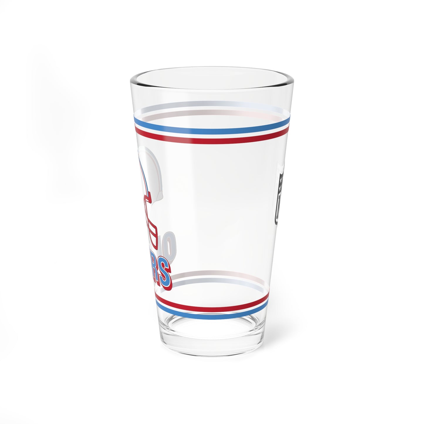 Houston Oilers - Retro Helmet - Pint Glass, 16oz