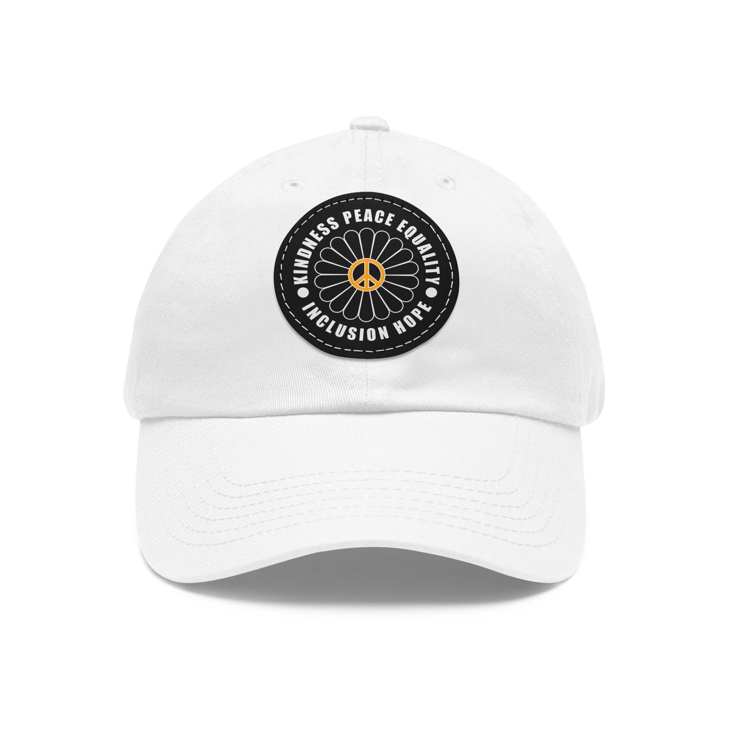 Kindness & Peace Black Patch Hat
