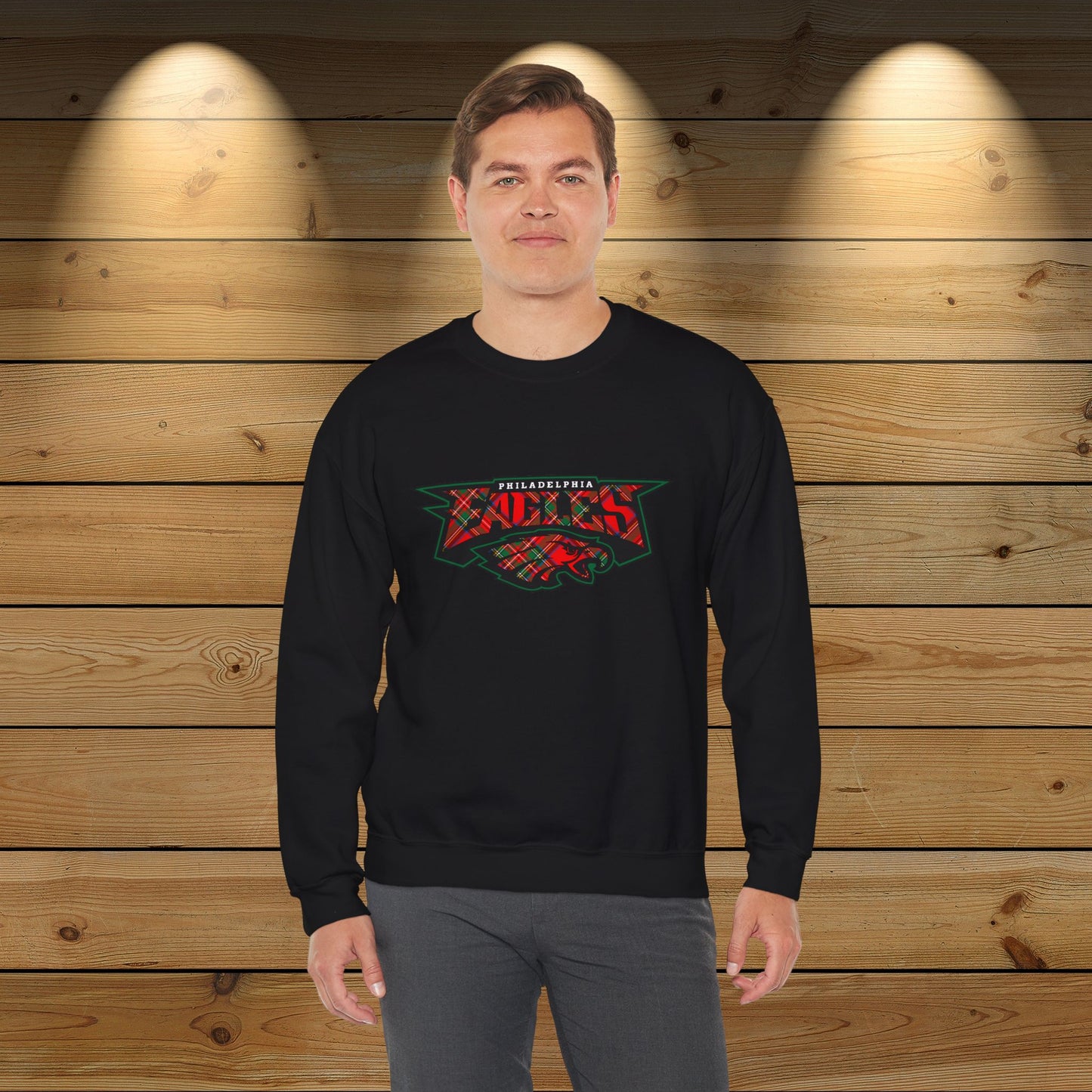 Eagles Unisex Christmas Tartan Sweatshirt