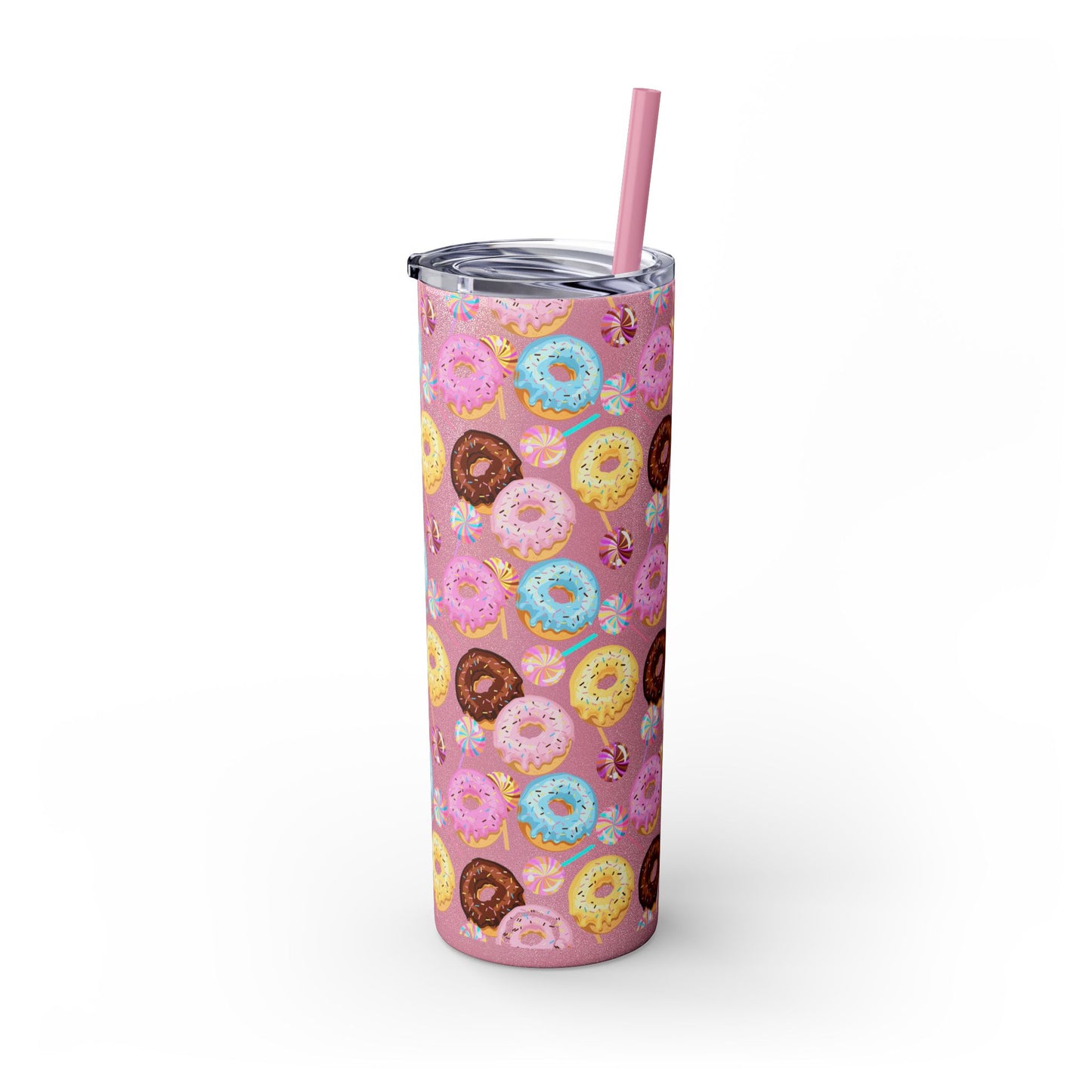 Sprinkled Donuts Skinny Tumbler | Multiple Colors