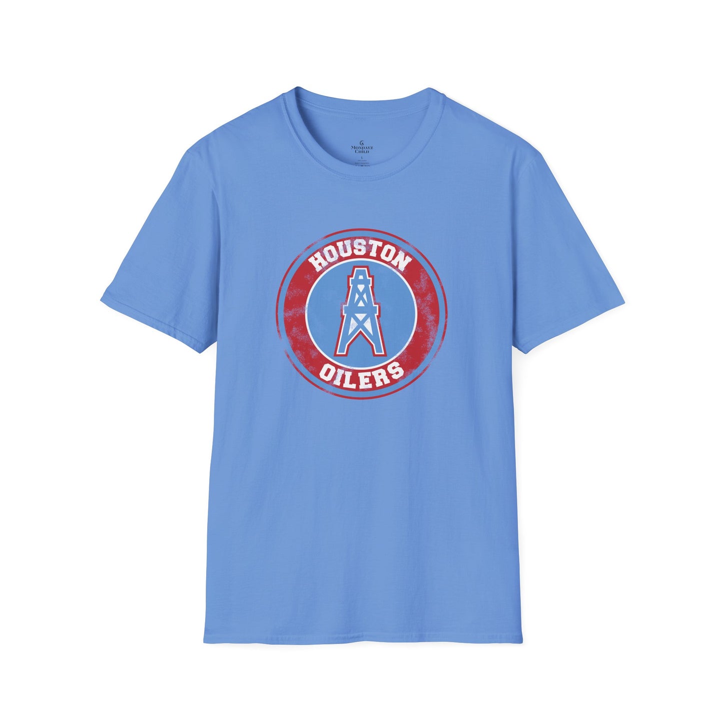 Houston Oilers Distressed Emblem Unisex Tee