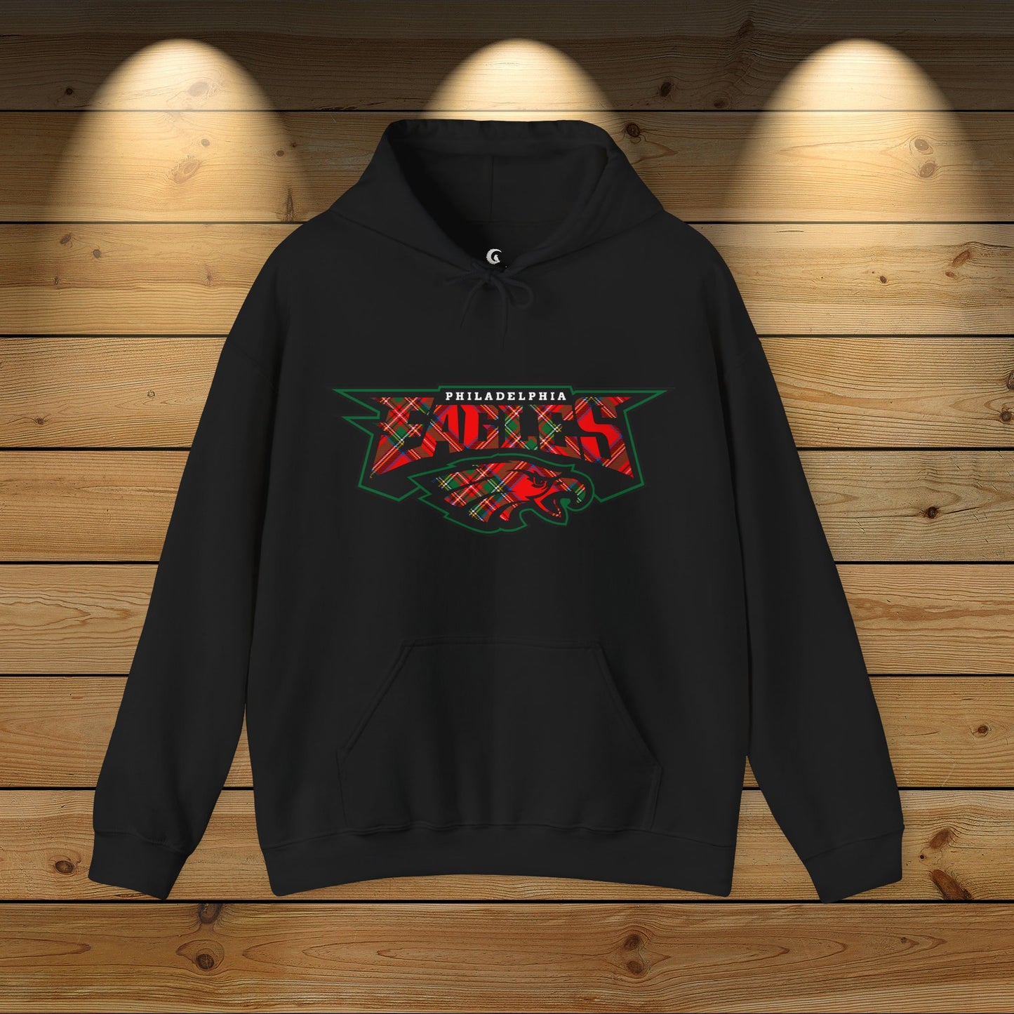 Eagles Christmas Tartan Unisex Hooded Sweatshirt