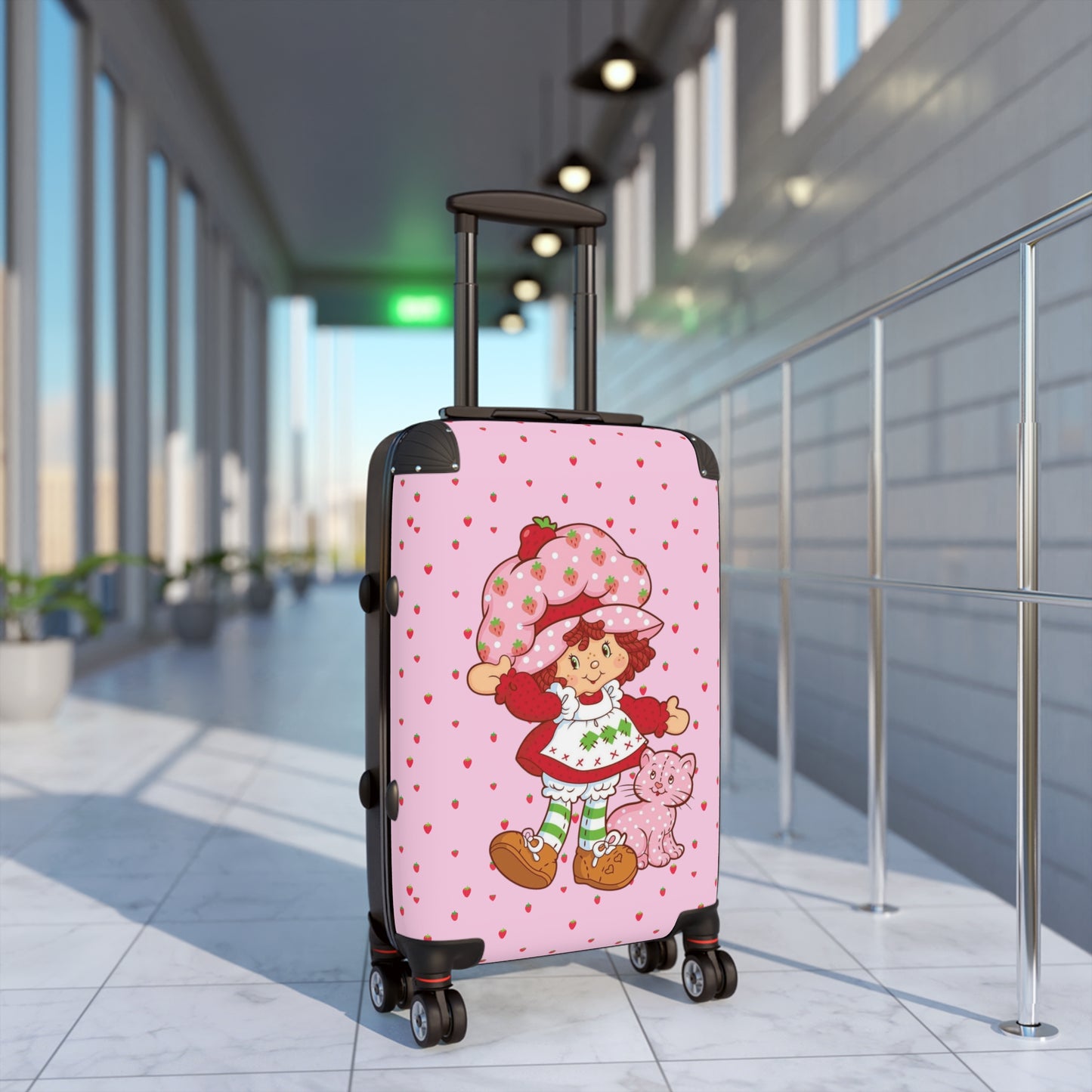 Strawberry Shortcake Rolling Suitcase, 3 Sizes