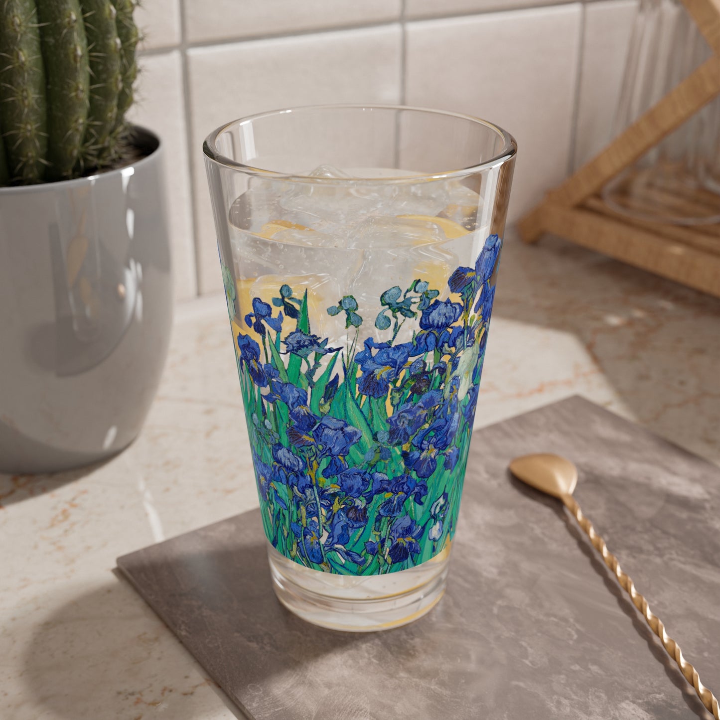 Van Gogh’s “Irises” Pint Glass