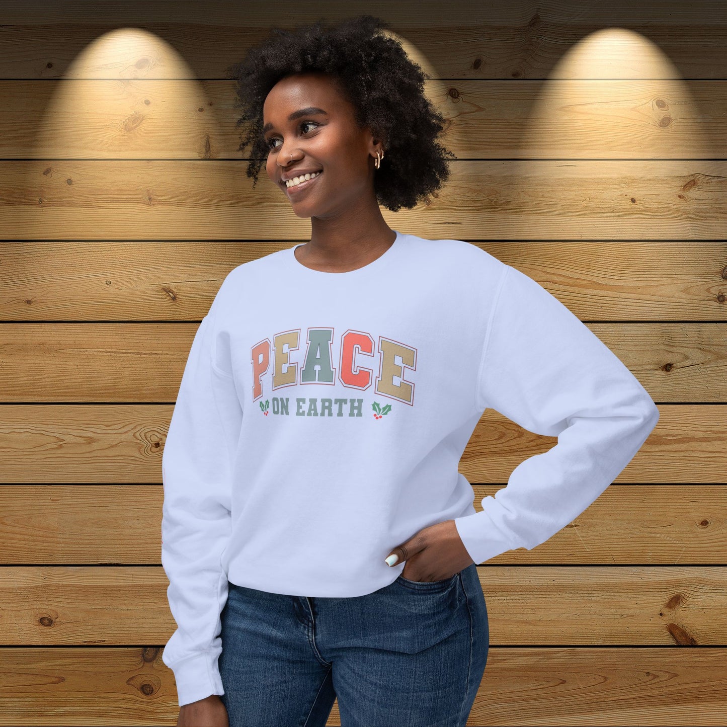 Christmas Unisex Sweatshirt: ‘Peace on Earth, Goodwill to Men’