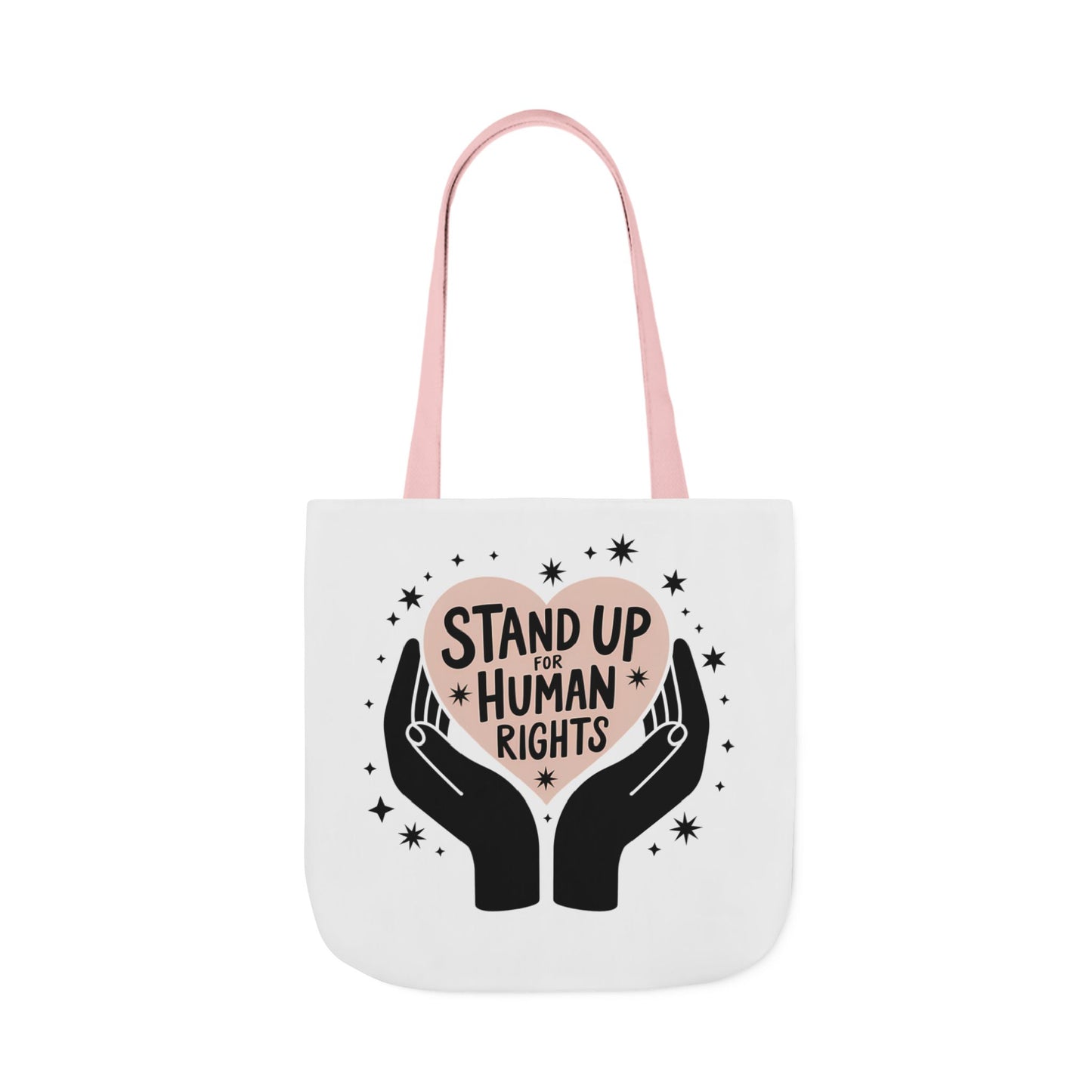 Canvas Tote, Colored Handles - Human Rights Eco-Friendly, 3 sizes