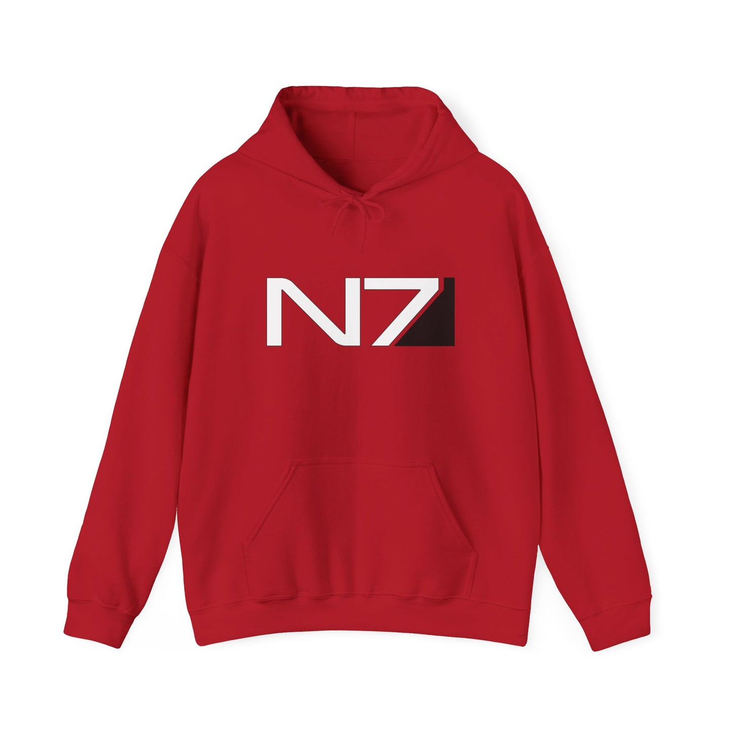 Mass Effect N7 Cherry Red Unisex Hoodie | up to Plus Size 5X