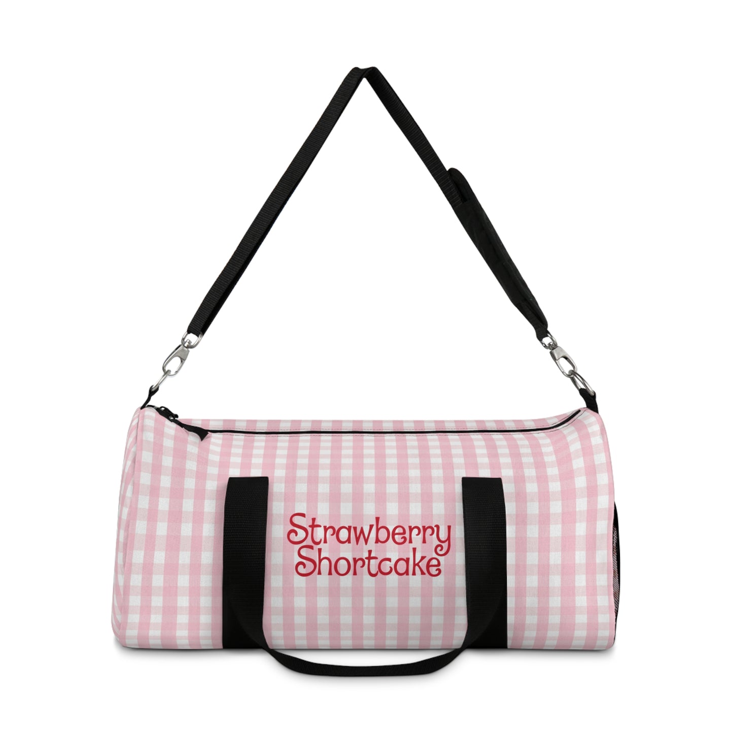 Strawberry Shortcake Gingham Duffel Bag