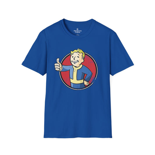 Fallout Distressed Vault Boy Unisex T-Shirt - up to 5X