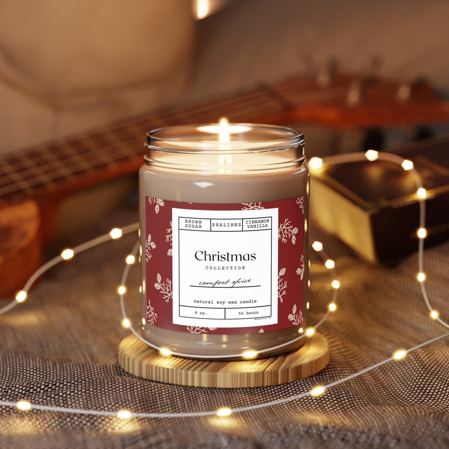 Christmas Comfort Spice Soy Candle with Lid — 9oz