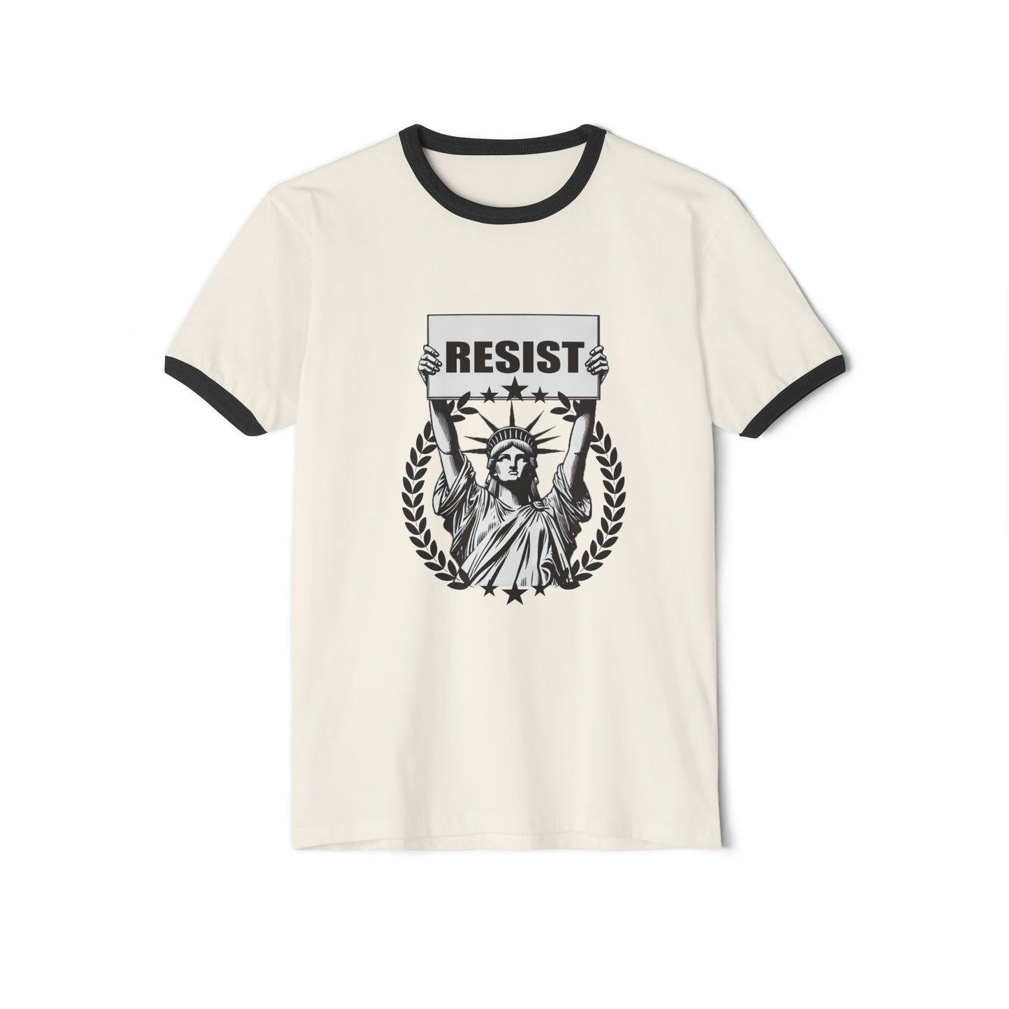 Lady Liberty RESIST Unisex Ringer Tee
